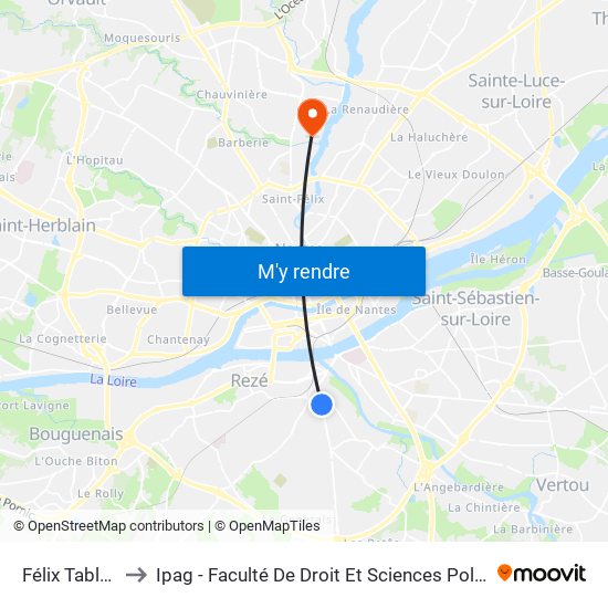 Félix Tableau to Ipag - Faculté De Droit Et Sciences Politiques map