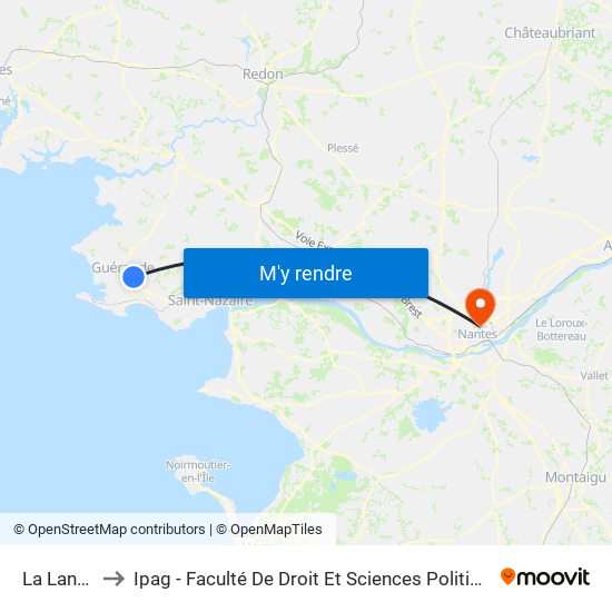 La Lande to Ipag - Faculté De Droit Et Sciences Politiques map