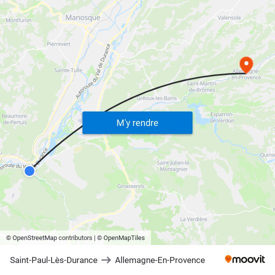 Saint-Paul-Lès-Durance to Saint-Paul-Lès-Durance map