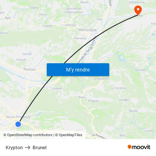 Krypton to Brunet map