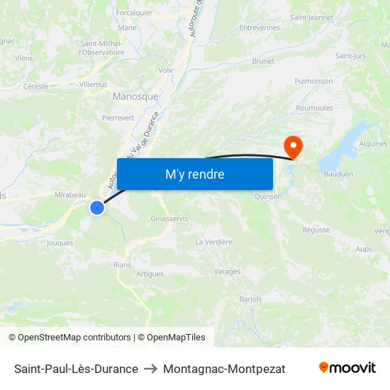 Saint-Paul-Lès-Durance to Saint-Paul-Lès-Durance map