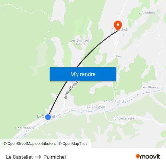 Le Castellet to Le Castellet map