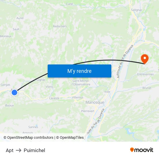 Apt to Puimichel map