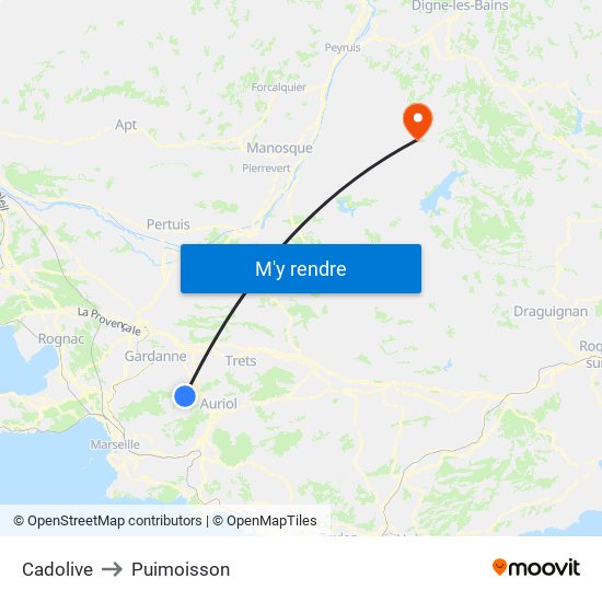 Cadolive to Cadolive map