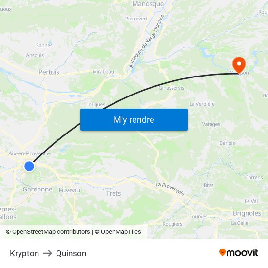 Krypton to Quinson map