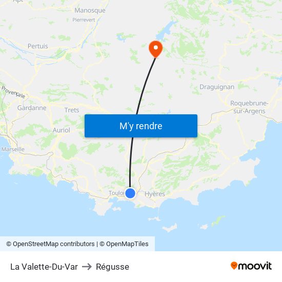 La Valette-Du-Var to La Valette-Du-Var map