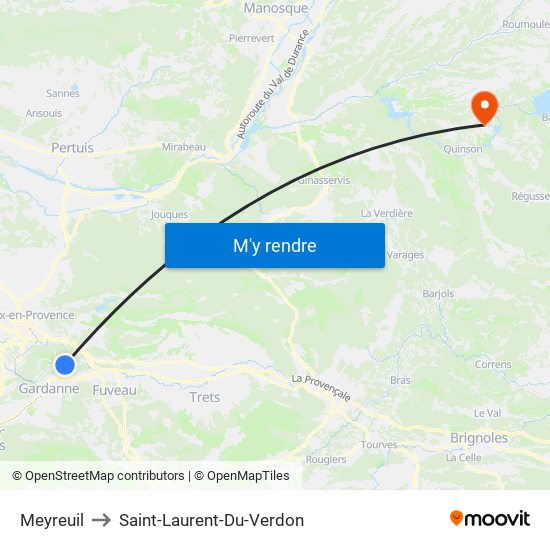Meyreuil to Meyreuil map