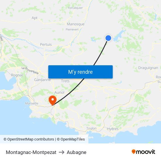 Montagnac-Montpezat to Aubagne map