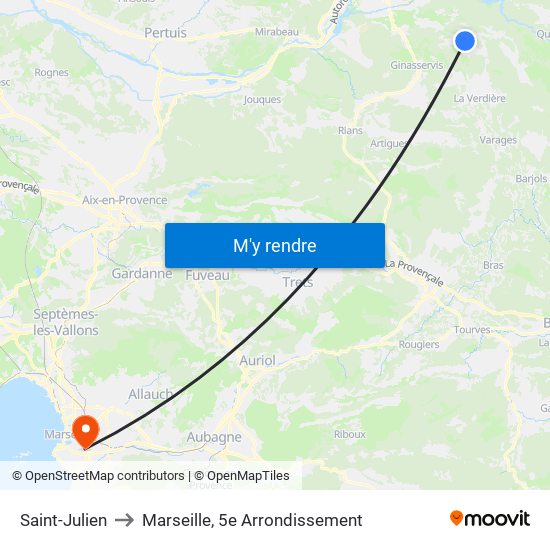 Saint-Julien to Saint-Julien map