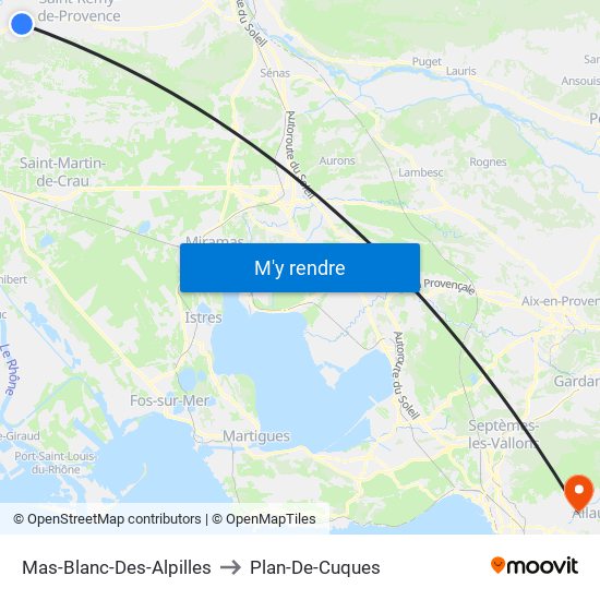 Mas-Blanc-Des-Alpilles to Plan-De-Cuques map