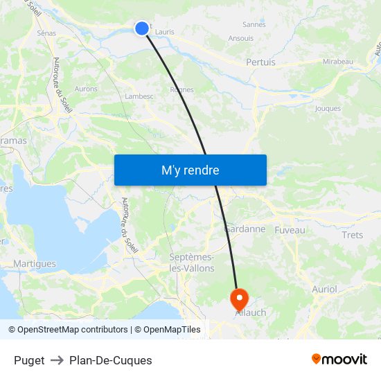 Puget to Plan-De-Cuques map