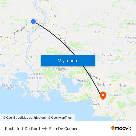 Rochefort-Du-Gard to Plan-De-Cuques map