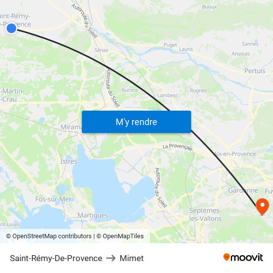 Saint-Rémy-De-Provence to Saint-Rémy-De-Provence map