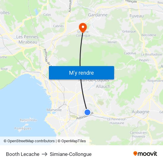 Booth Lecache to Simiane-Collongue map