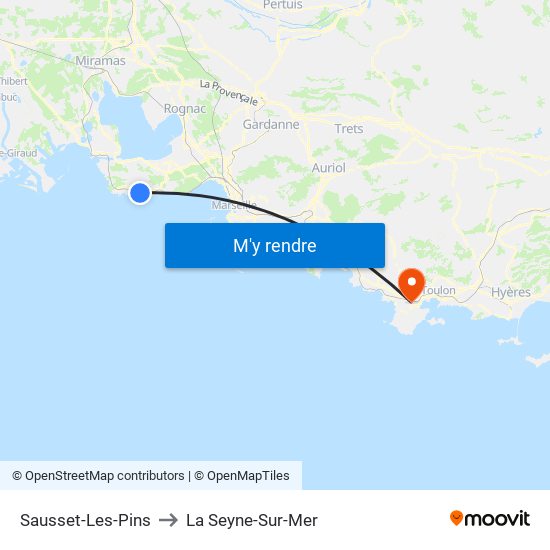 Sausset-Les-Pins to La Seyne-Sur-Mer map