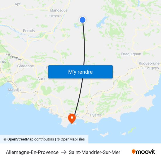 Allemagne-En-Provence to Saint-Mandrier-Sur-Mer map