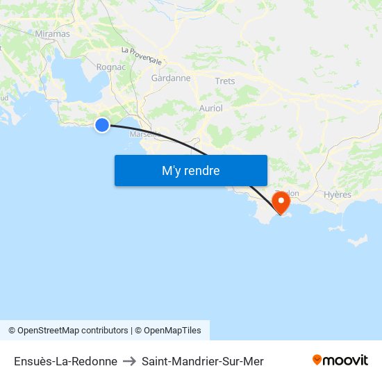 Ensuès-La-Redonne to Saint-Mandrier-Sur-Mer map