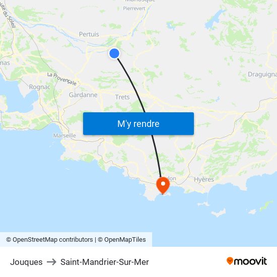 Jouques to Saint-Mandrier-Sur-Mer map