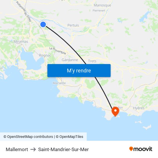 Mallemort to Saint-Mandrier-Sur-Mer map