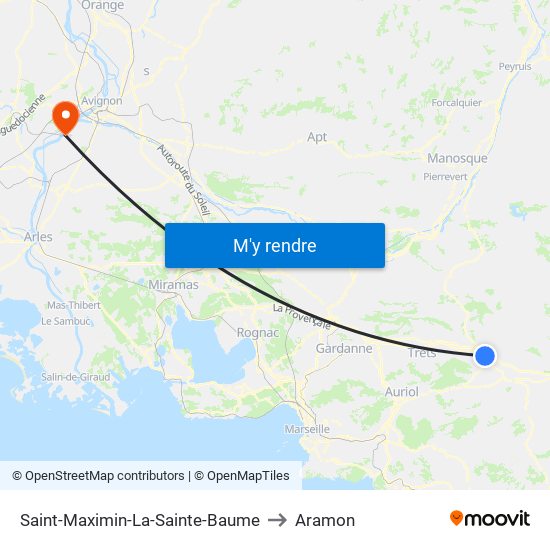 Saint-Maximin-La-Sainte-Baume to Saint-Maximin-La-Sainte-Baume map
