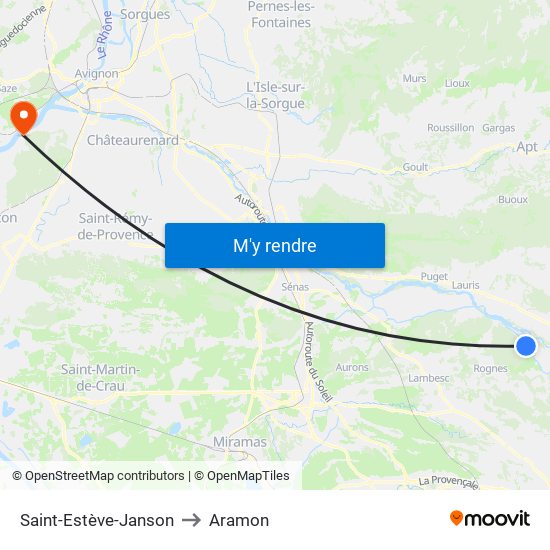 Saint-Estève-Janson to Saint-Estève-Janson map