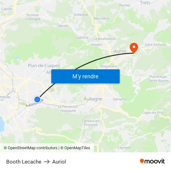 Booth Lecache to Auriol map