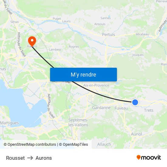 Rousset to Aurons map