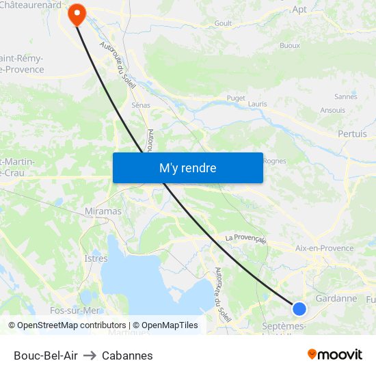 Bouc-Bel-Air to Cabannes map