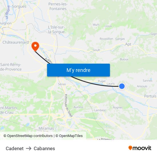Cadenet to Cabannes map