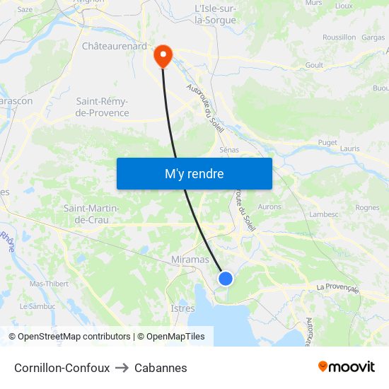 Cornillon-Confoux to Cabannes map