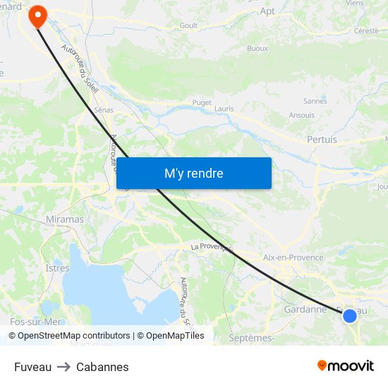 Fuveau to Cabannes map