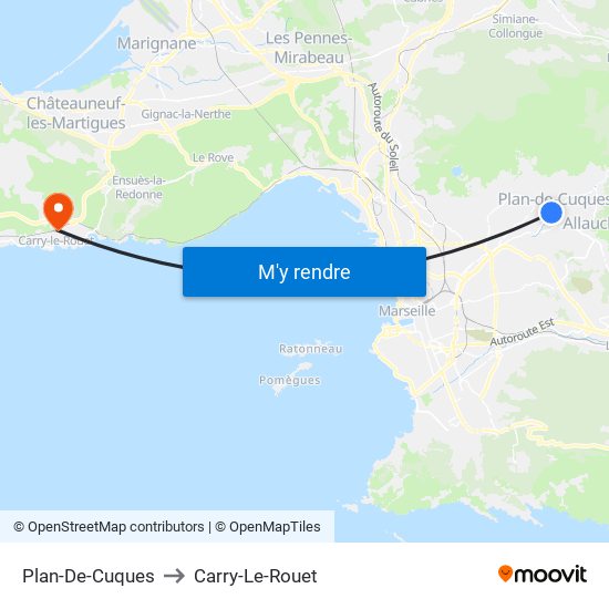 Plan-De-Cuques to Carry-Le-Rouet map