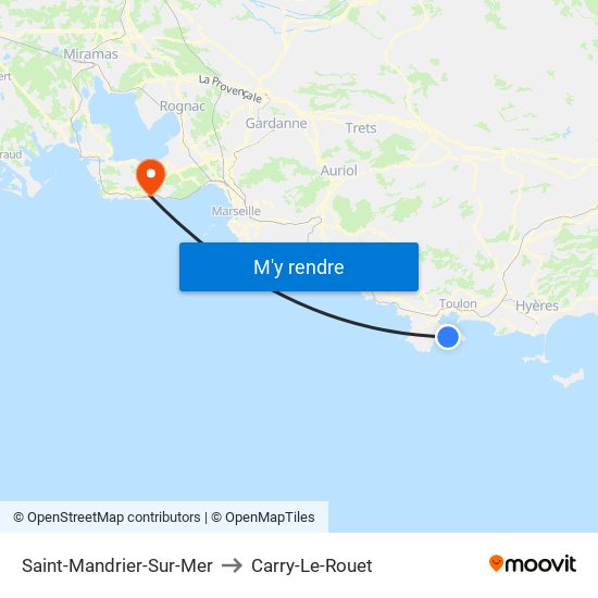 Saint-Mandrier-Sur-Mer to Carry-Le-Rouet map
