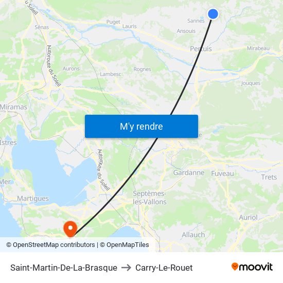Saint-Martin-De-La-Brasque to Carry-Le-Rouet map