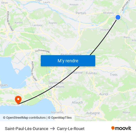 Saint-Paul-Lès-Durance to Carry-Le-Rouet map