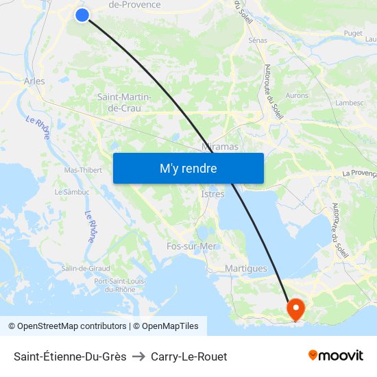 Saint-Étienne-Du-Grès to Carry-Le-Rouet map