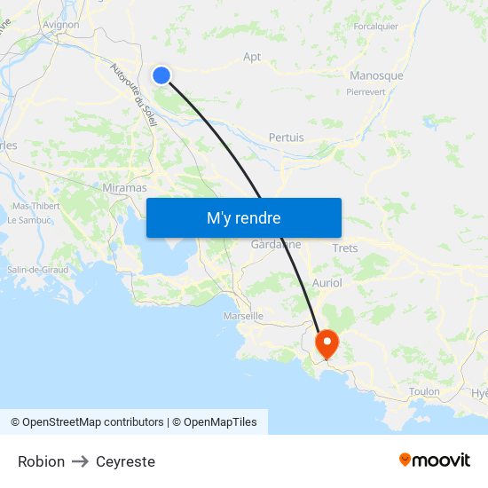 Robion to Ceyreste map