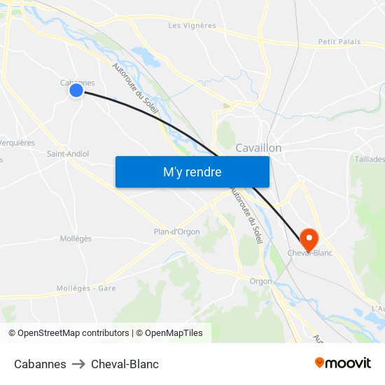 Cabannes to Cheval-Blanc map