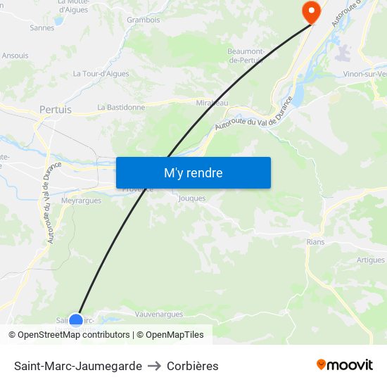 Saint-Marc-Jaumegarde to Saint-Marc-Jaumegarde map