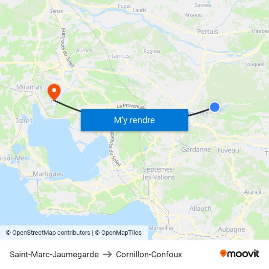 Saint-Marc-Jaumegarde to Saint-Marc-Jaumegarde map