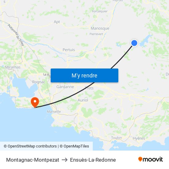 Montagnac-Montpezat to Ensuès-La-Redonne map