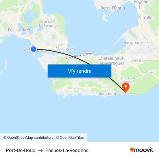 Port-De-Bouc to Ensuès-La-Redonne map