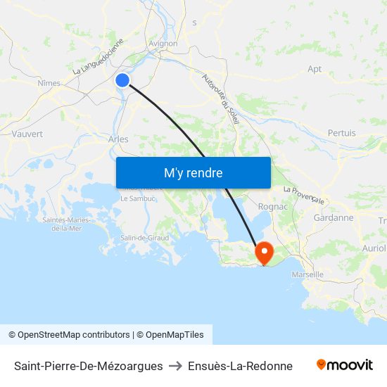 Saint-Pierre-De-Mézoargues to Ensuès-La-Redonne map