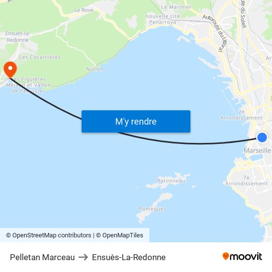 Pelletan Marceau to Ensuès-La-Redonne map