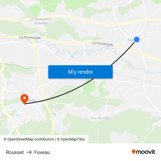 Rousset to Fuveau map