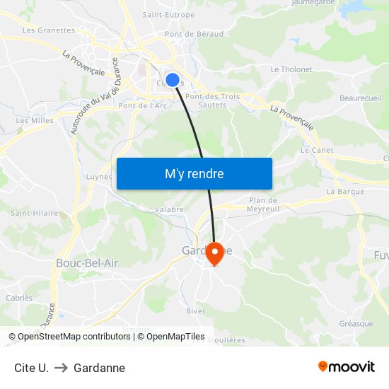 Cite  U. to Gardanne map