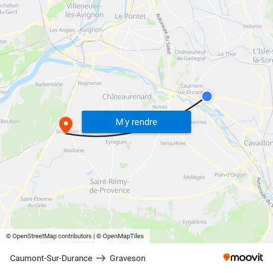 Caumont-Sur-Durance to Caumont-Sur-Durance map