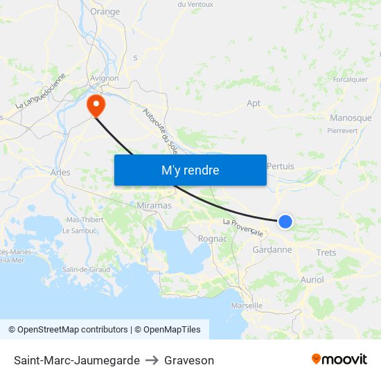 Saint-Marc-Jaumegarde to Saint-Marc-Jaumegarde map