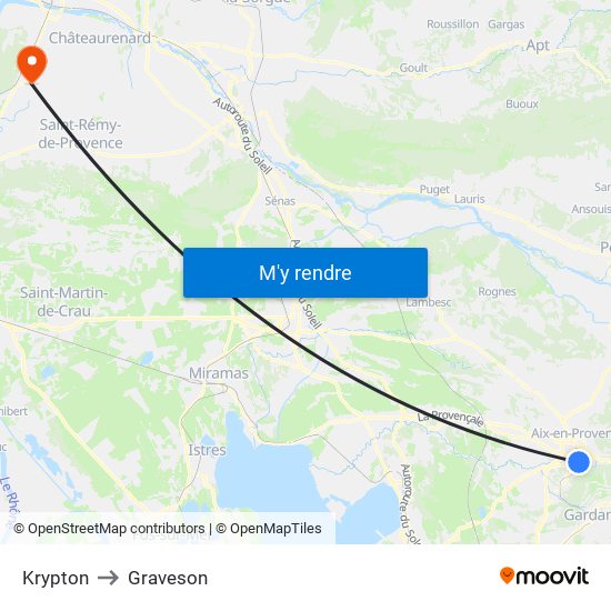 Krypton to Graveson map
