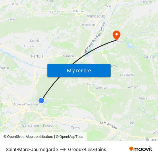 Saint-Marc-Jaumegarde to Saint-Marc-Jaumegarde map